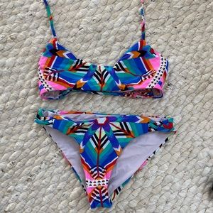 Tribal print MARA HOFFMAN bikini.